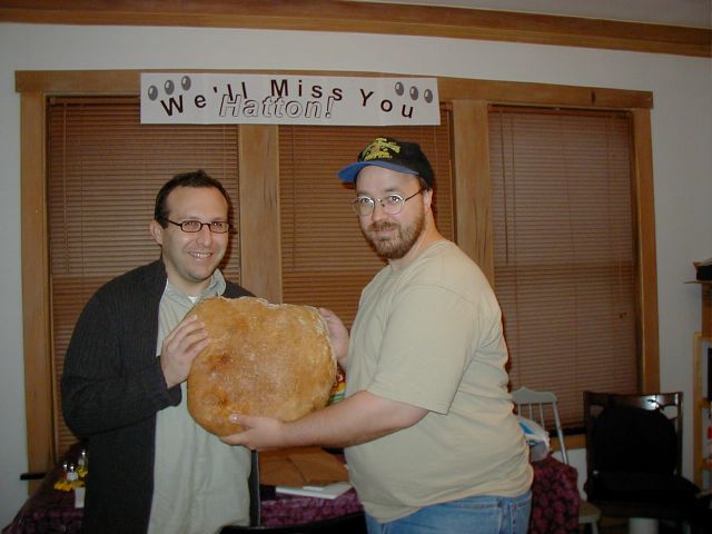 The traditional farewell gift of Huge Bread.